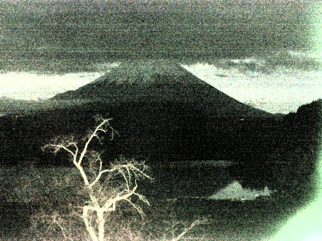 精進湖からの富士山