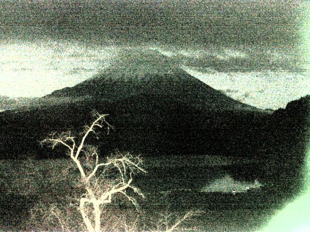 精進湖からの富士山
