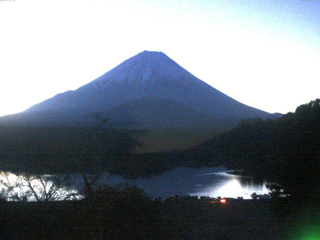 精進湖からの富士山