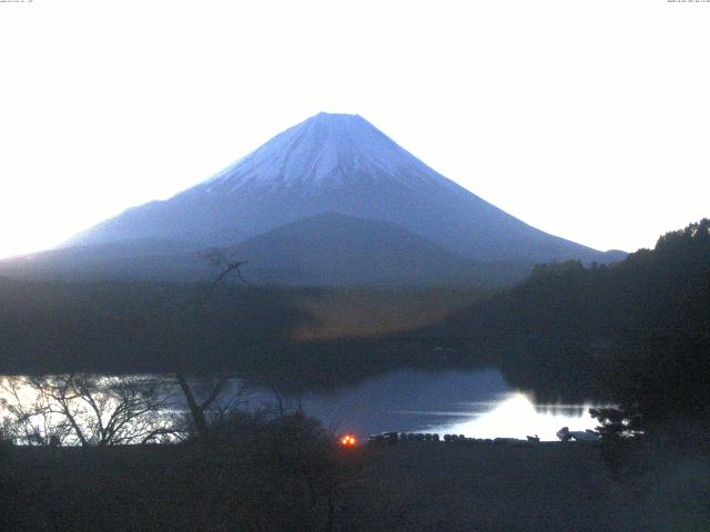 精進湖からの富士山