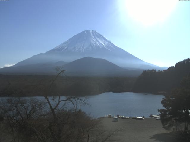 精進湖からの富士山