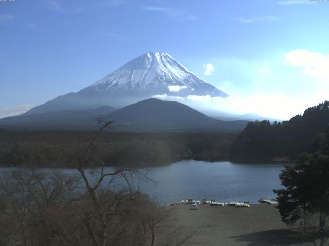 精進湖からの富士山