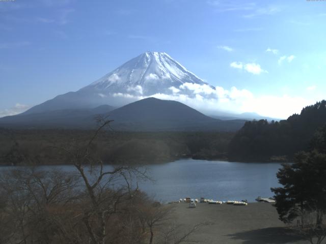 精進湖からの富士山