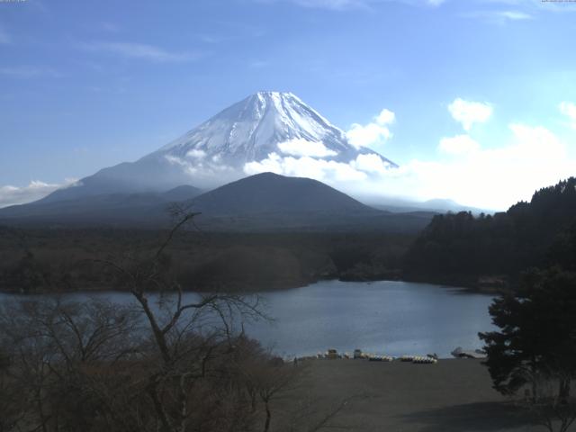 精進湖からの富士山