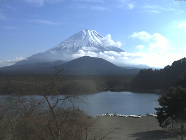 精進湖からの富士山
