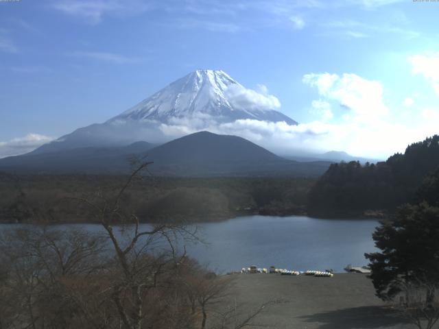 精進湖からの富士山
