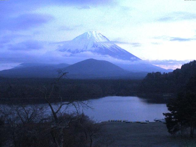 精進湖からの富士山