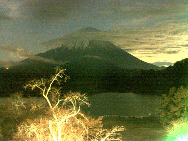 精進湖からの富士山