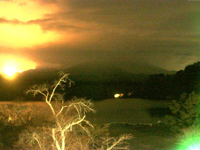 精進湖からの富士山