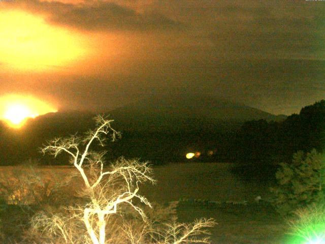 精進湖からの富士山