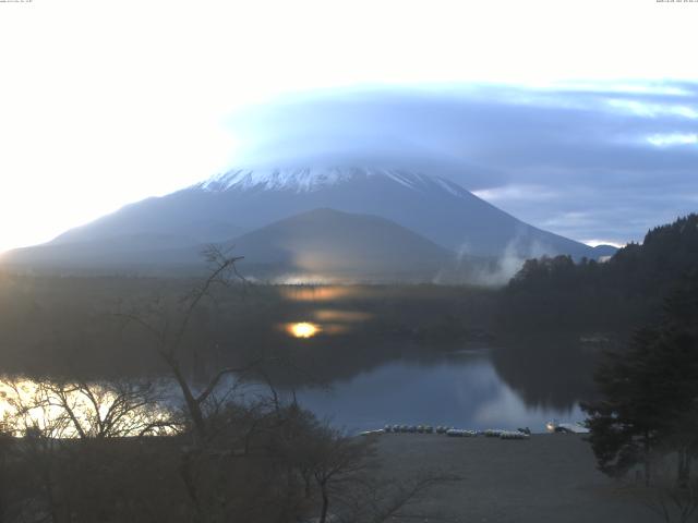 精進湖からの富士山