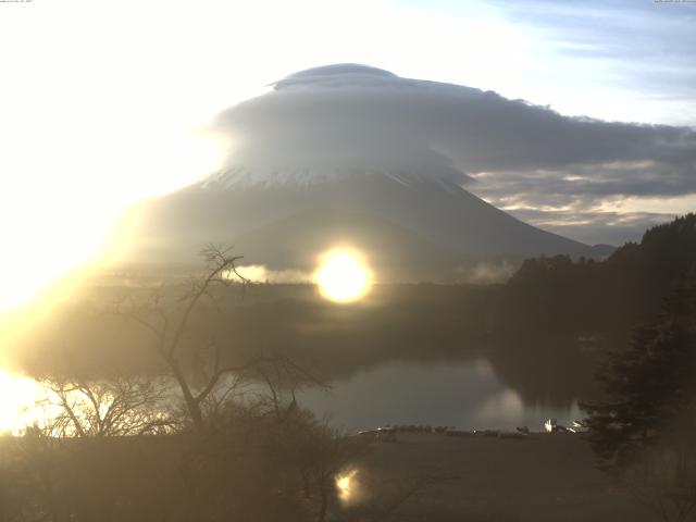 精進湖からの富士山
