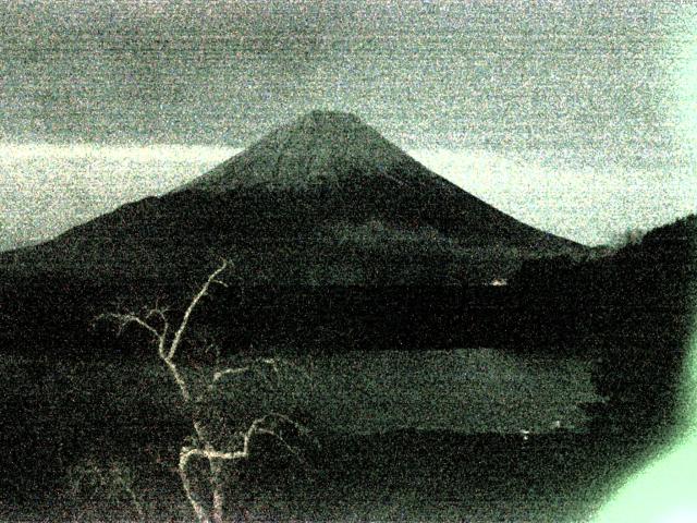 精進湖からの富士山