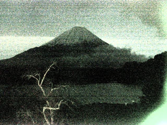 精進湖からの富士山