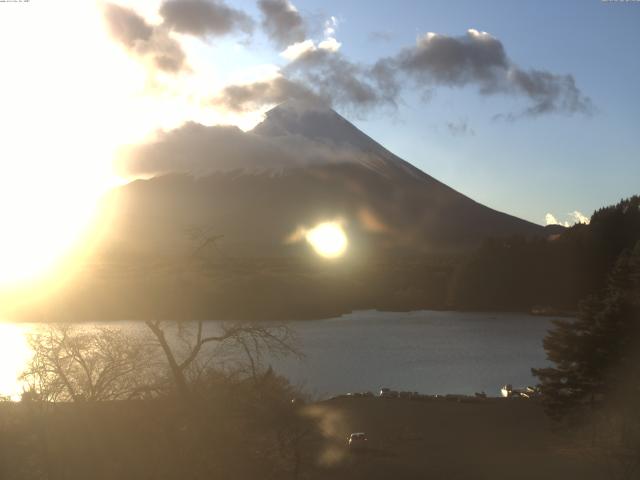 精進湖からの富士山