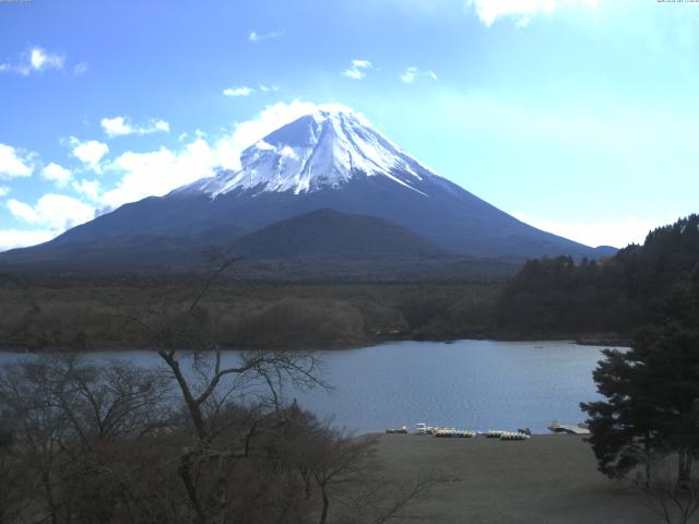 精進湖からの富士山