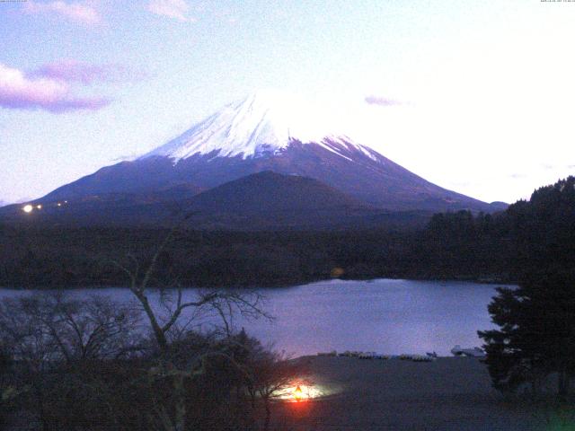 精進湖からの富士山