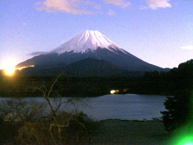 精進湖からの富士山