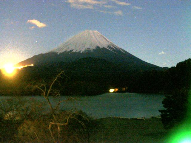 精進湖からの富士山