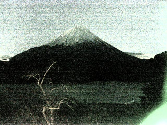 精進湖からの富士山