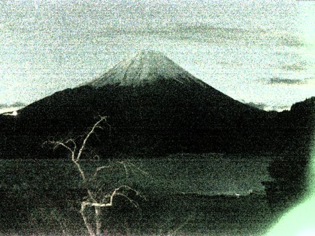 精進湖からの富士山