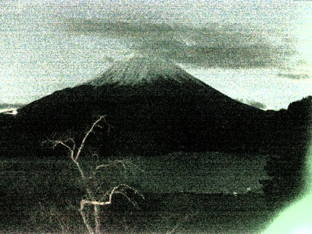 精進湖からの富士山