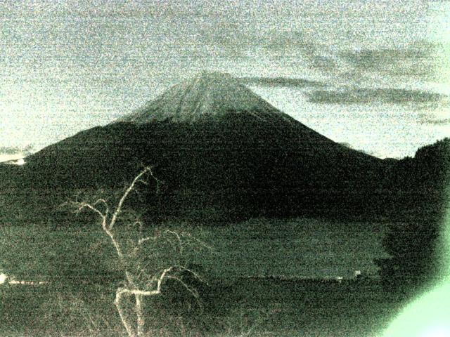 精進湖からの富士山