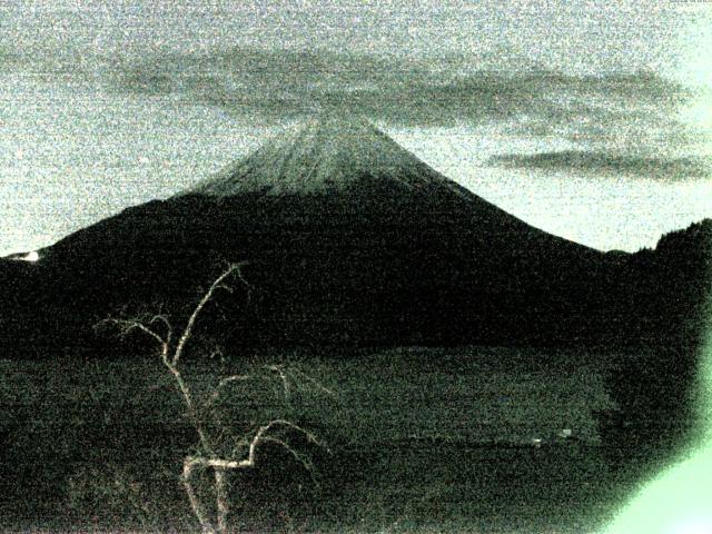 精進湖からの富士山