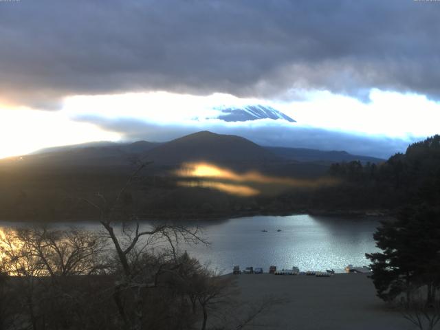 精進湖からの富士山