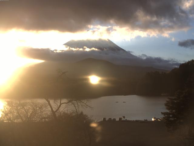 精進湖からの富士山