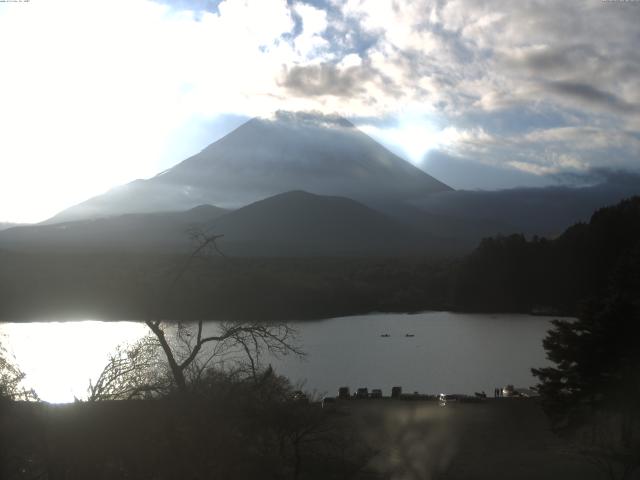 精進湖からの富士山