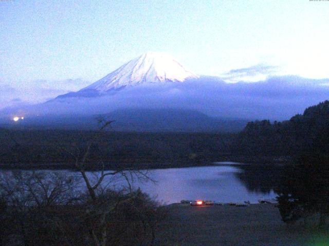 精進湖からの富士山