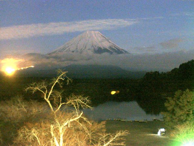 精進湖からの富士山