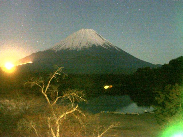 精進湖からの富士山