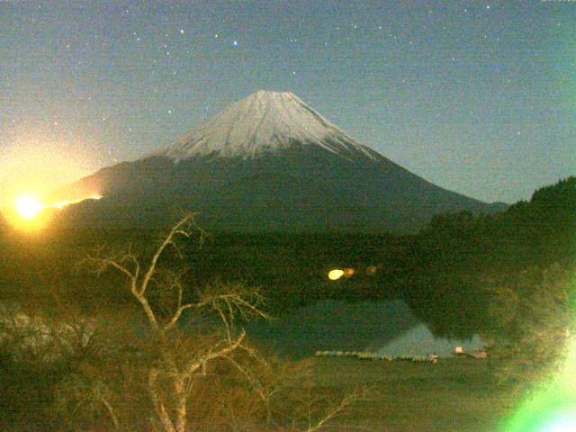 精進湖からの富士山