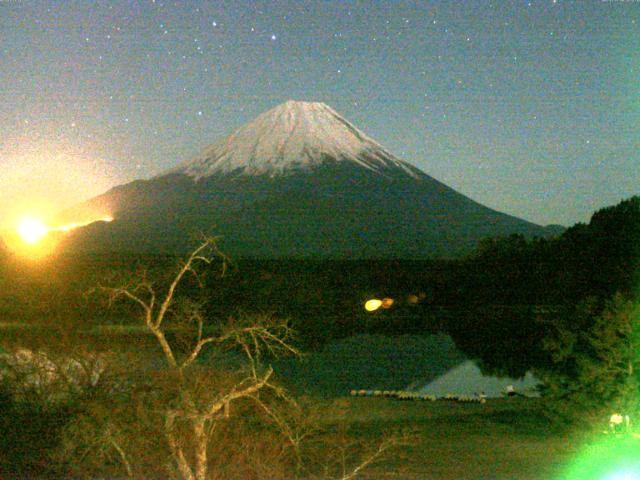 精進湖からの富士山