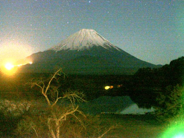 精進湖からの富士山