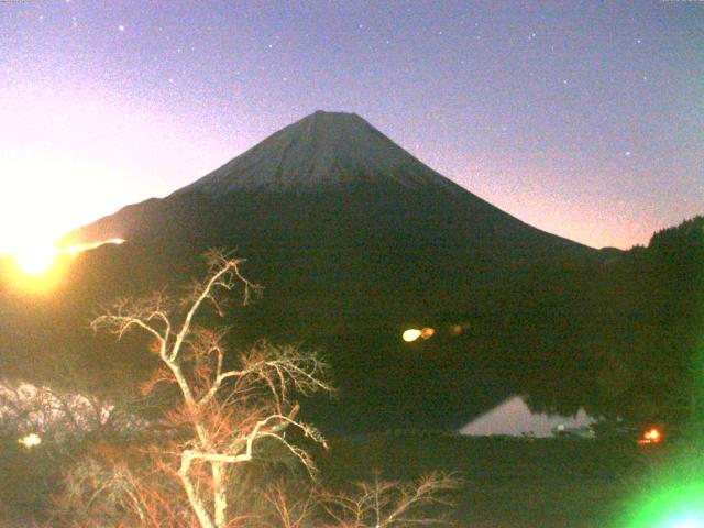 精進湖からの富士山