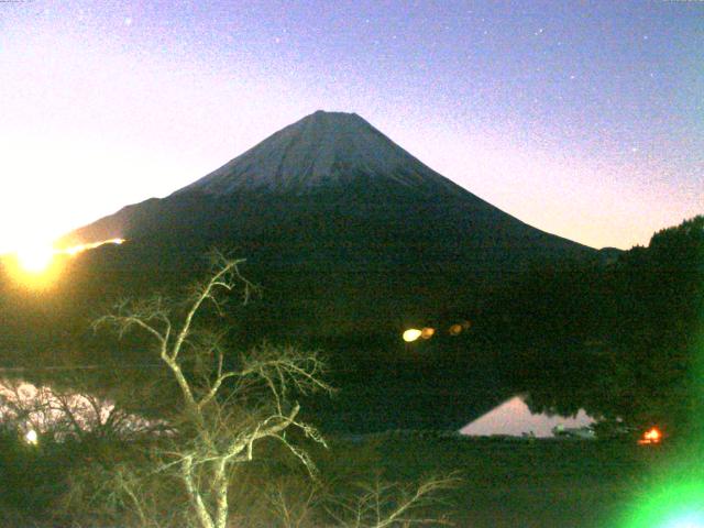 精進湖からの富士山