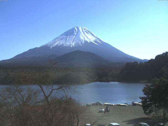 精進湖からの富士山