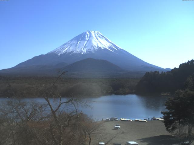 精進湖からの富士山