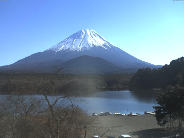 精進湖からの富士山