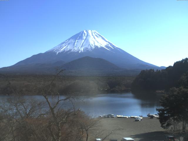 精進湖からの富士山