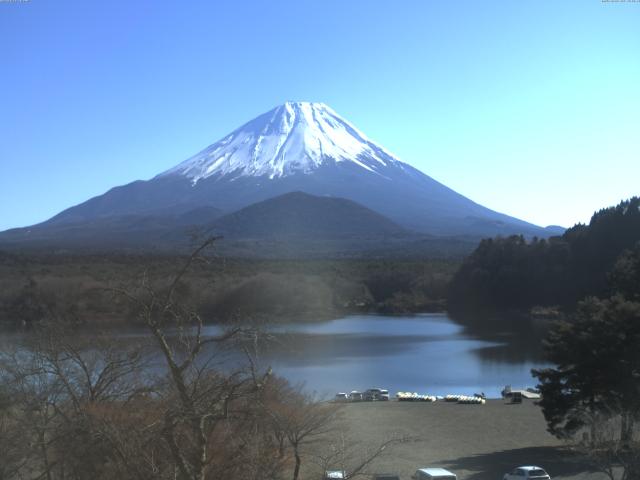 精進湖からの富士山