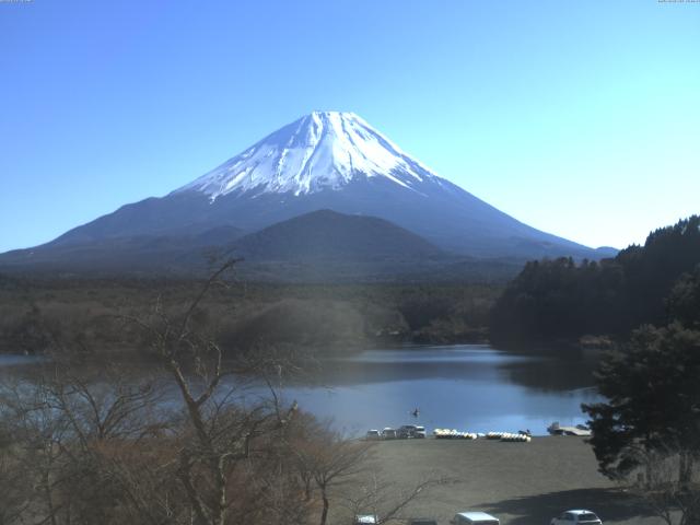 精進湖からの富士山