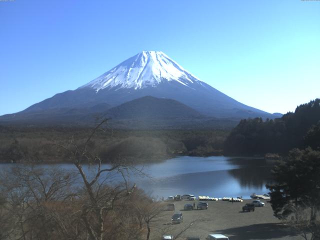 精進湖からの富士山