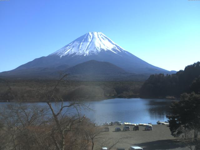 精進湖からの富士山