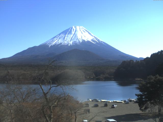 精進湖からの富士山