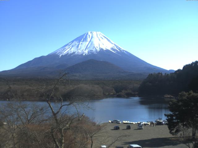 精進湖からの富士山