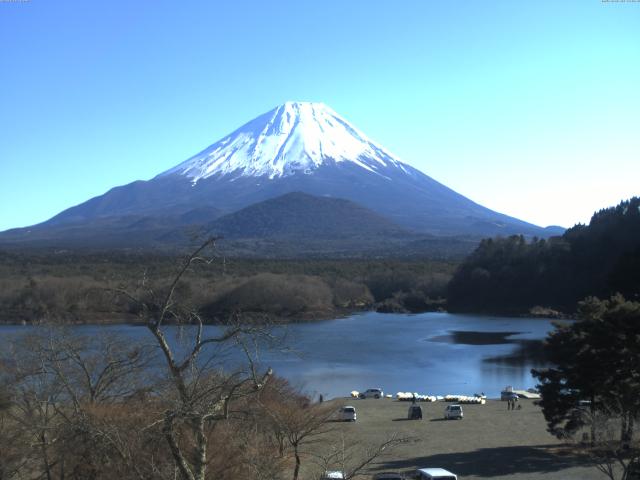 精進湖からの富士山